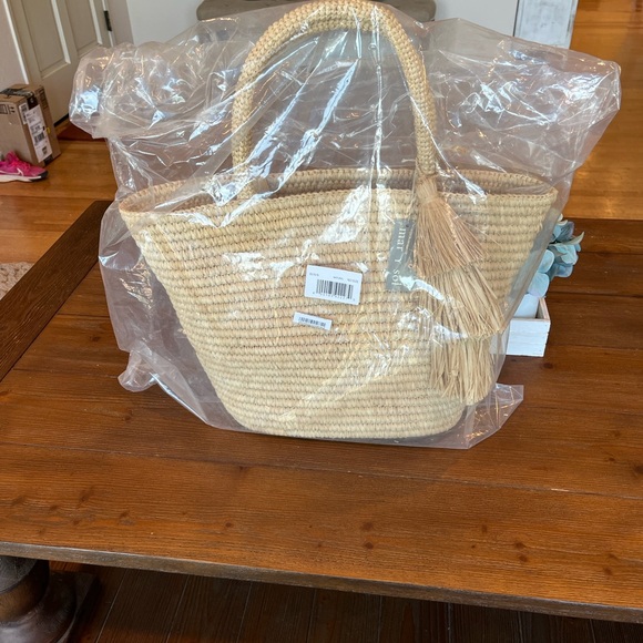 NWT Mar Y Sol
Juliana Raffia Open Tote Elegant Natural Straw Tote Bag - Picture 5 of 8